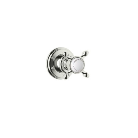 ROHL Edwardian Trim For Volume Control In Polished Nickel With Cross Handle U.3241X-PN/TO